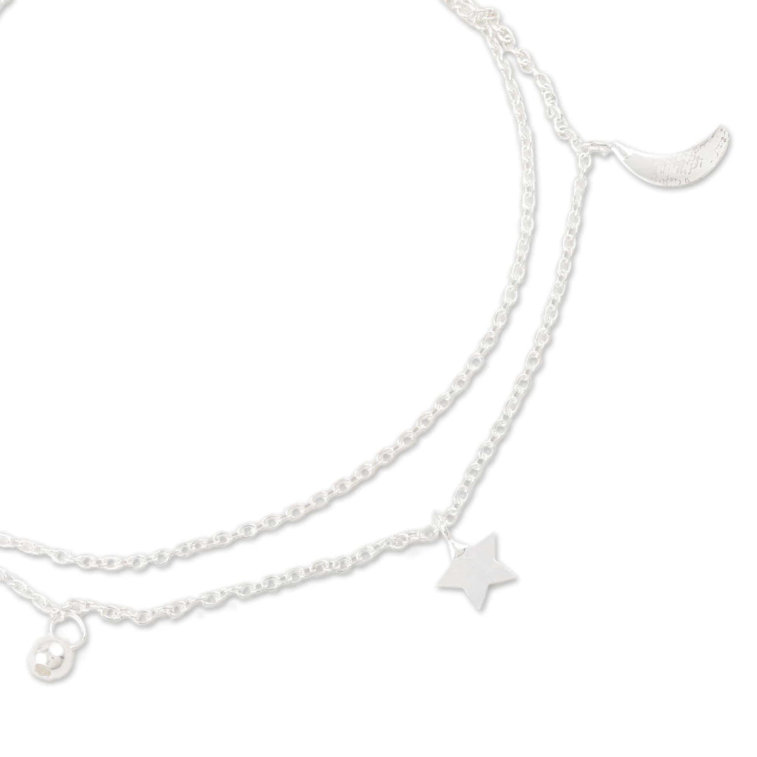 Sterling Silver Celestial Anklet - Celestial Union