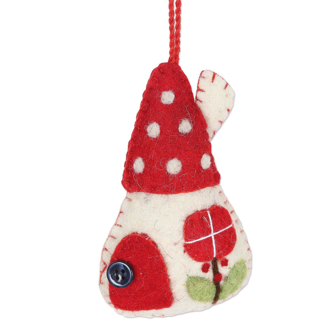 Wool Ornaments - Set of 6 - Holiday Homes