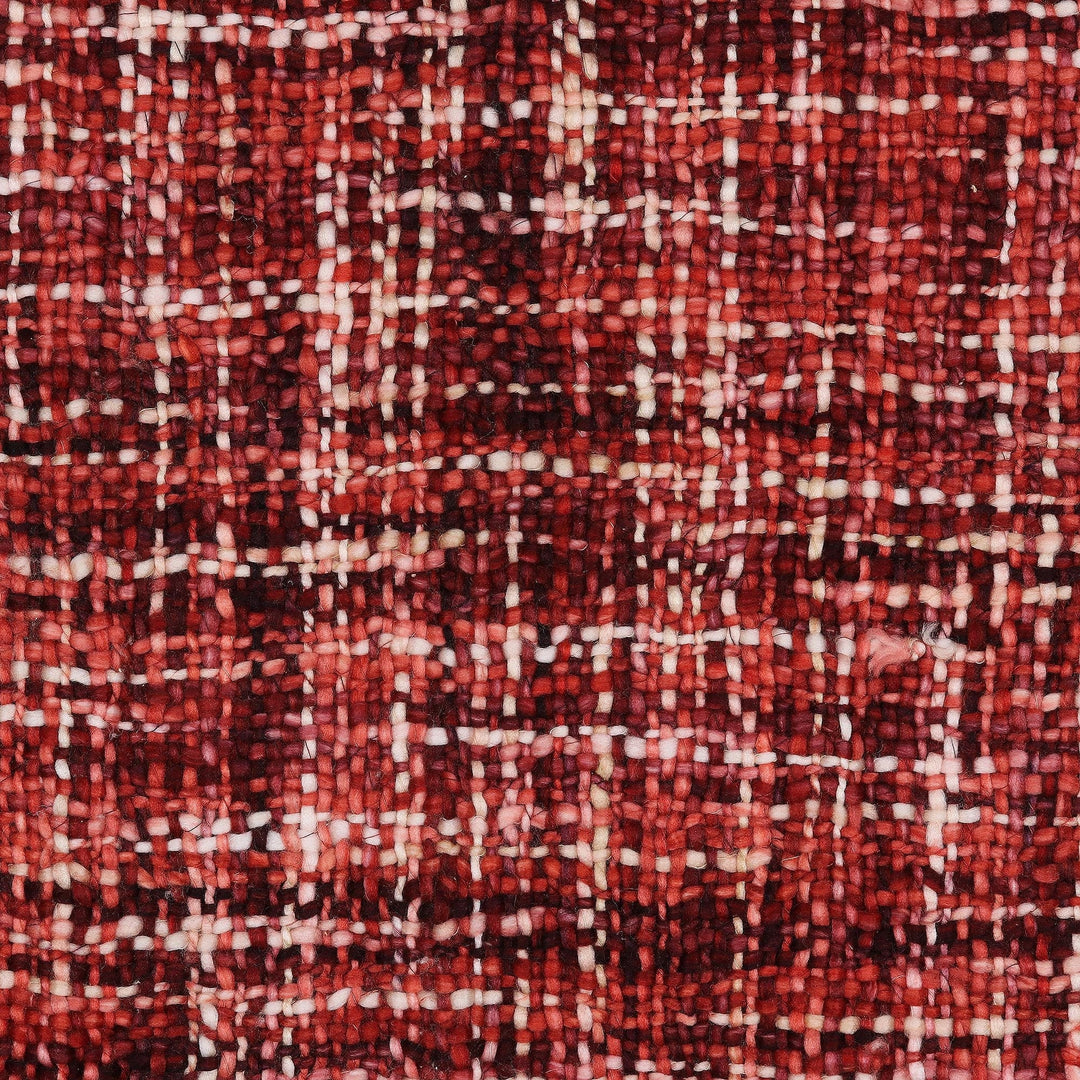 Fringed Throw Blanket - Burgundy Fusion