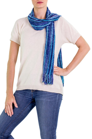 Rayon from Bamboo Chenille Scarf - Sapphire Traditions