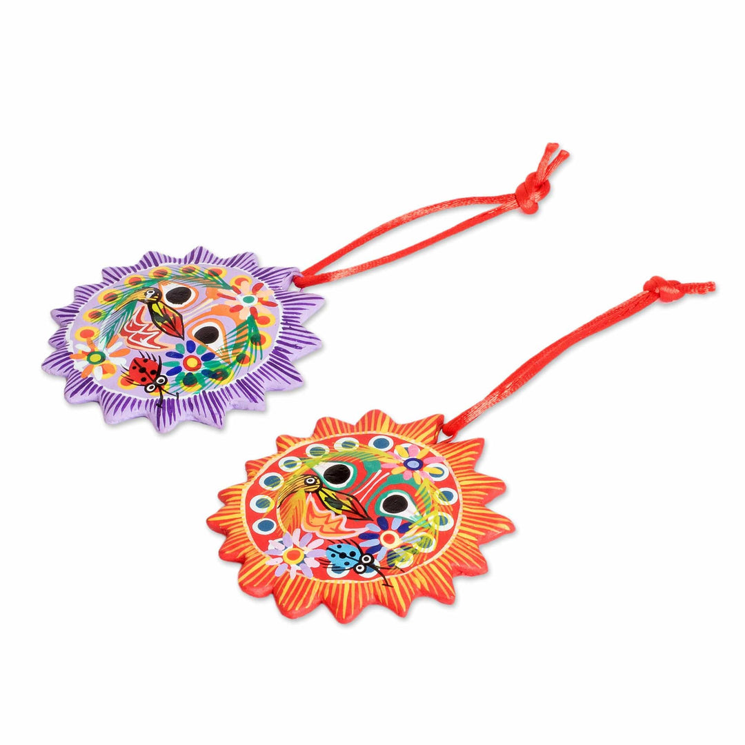 Fair Trade Christmas Ceramic Ornaments (Set of 6) - Lord of the Sun