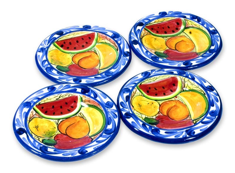 Handmade Ceramic Dessert Plates (Set of 4) - Harvest