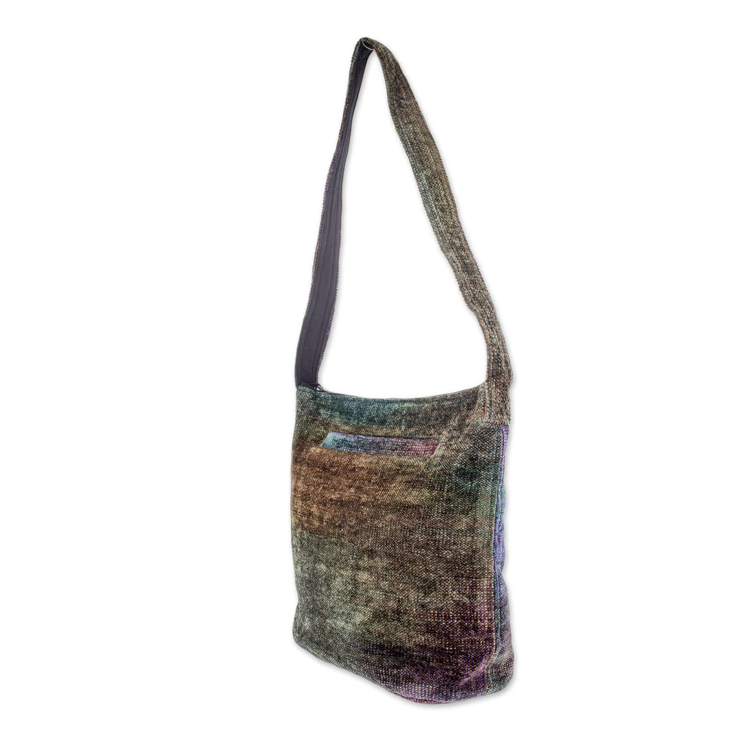 Hand Made Bamboo Chenille Shoulder Bag  - Magic Forest