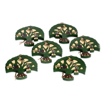 Pinewood ornaments (Set of 6) - Tree of Hope