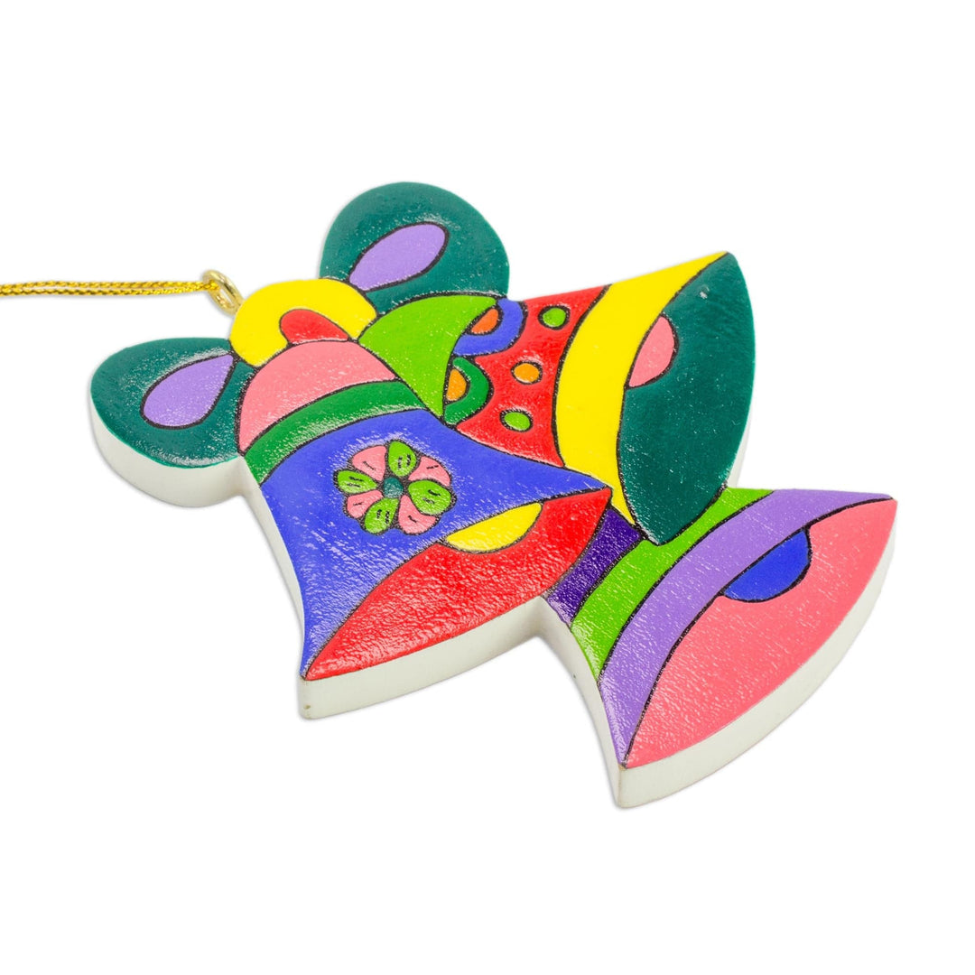 Pinewood ornaments (Set of 6) - Christmas Bells