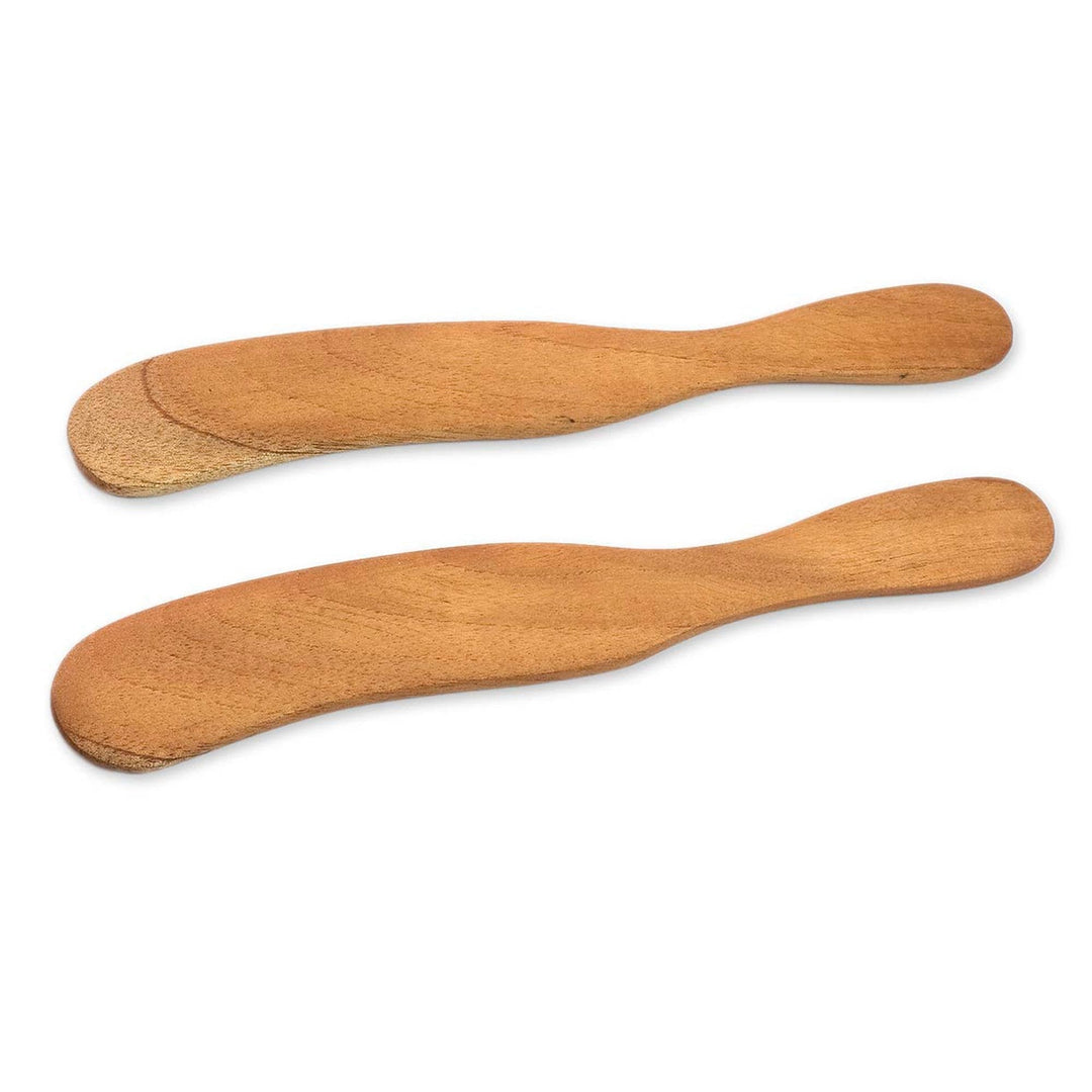 Handcrafted Cedar Wood Spreader Knives (Pair) - Forest Sigh