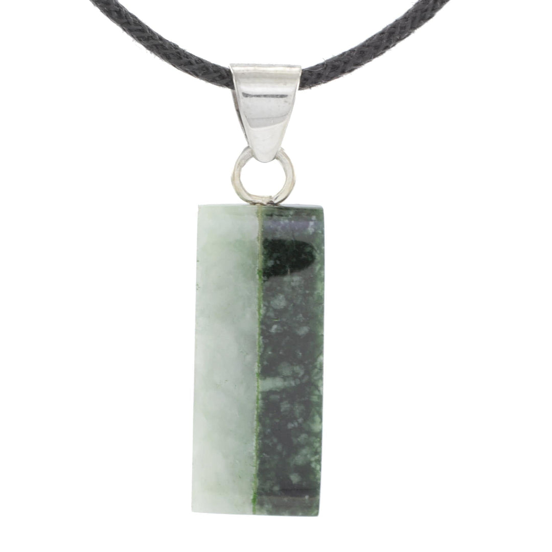 Artisan Crafted Cotton Cord Jade Pendant Necklace - Life