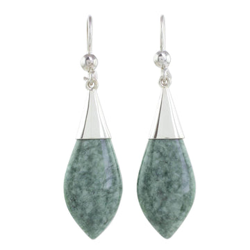 Handmade Jade Dangle Earrings - Maya Lance of Afterlife