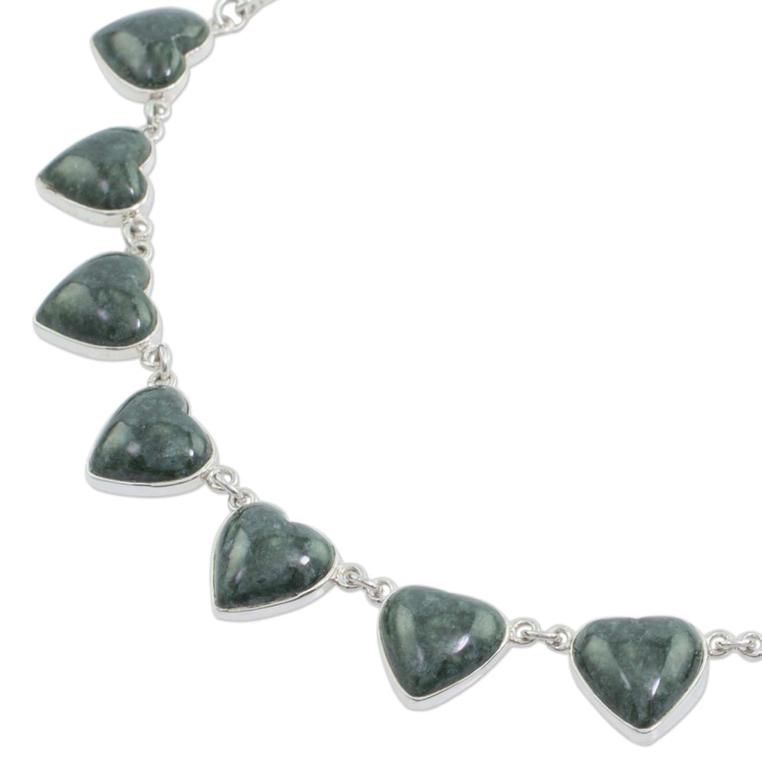 Jade heart necklace - Love Immemorial