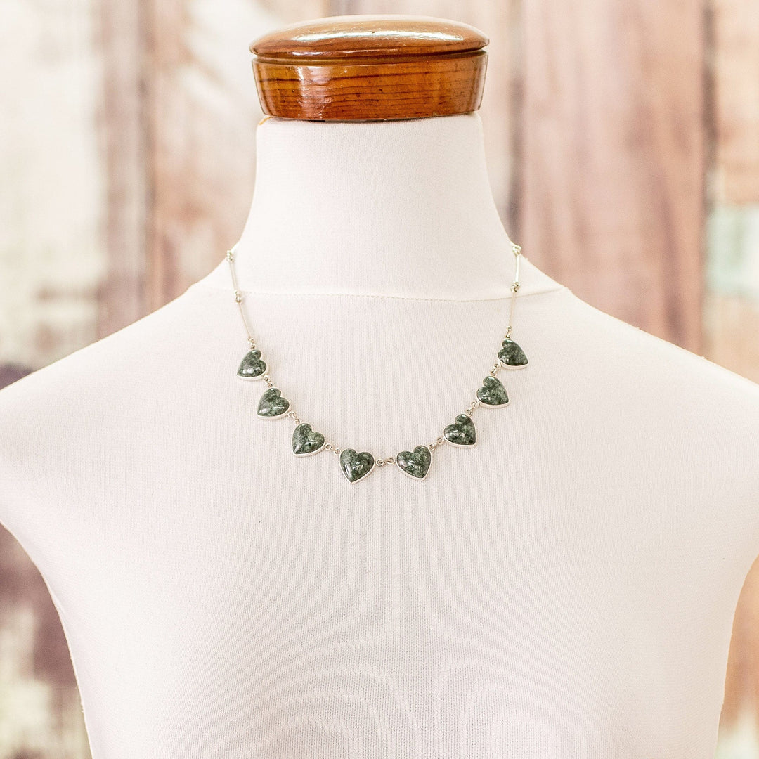 Jade heart necklace - Love Immemorial