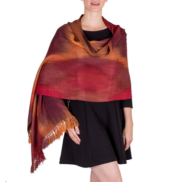 Rayon Shawl - Maya Firebird