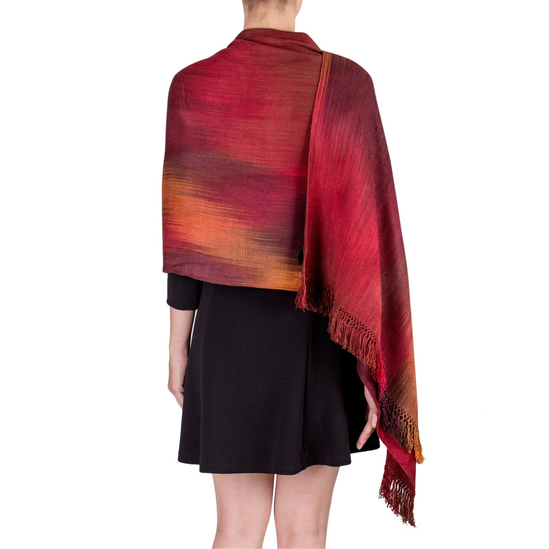 Rayon Shawl - Maya Firebird