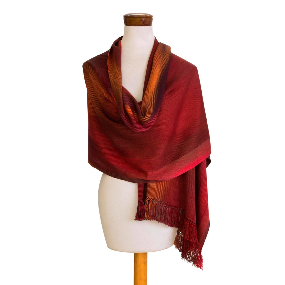 Rayon Shawl - Maya Firebird