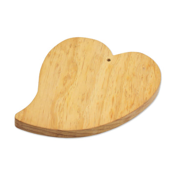 Fair Trade Natural Wood Chopping Board Hand-carved - Grandma's Big Heart