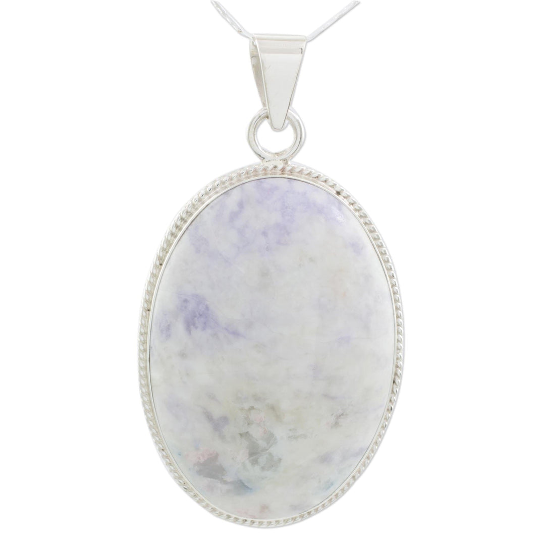 Jade Pendant Necklace - Lilac Mystique