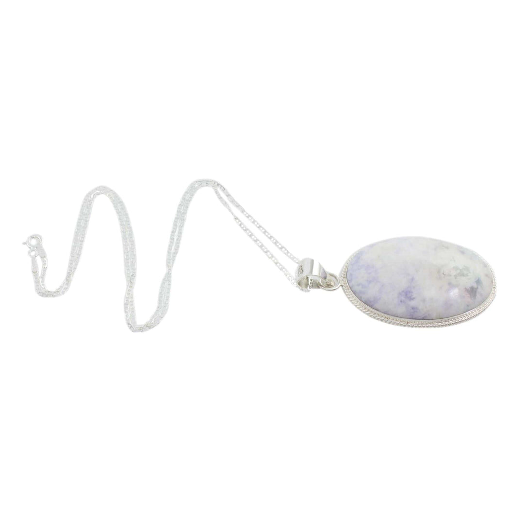 Jade Pendant Necklace - Lilac Mystique