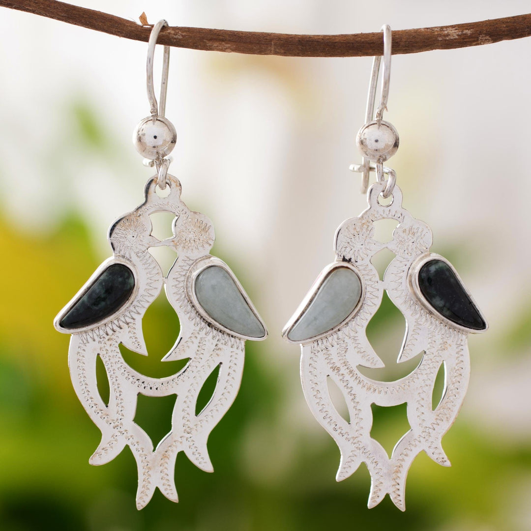Jade dangle earrings - Quetzal In Love