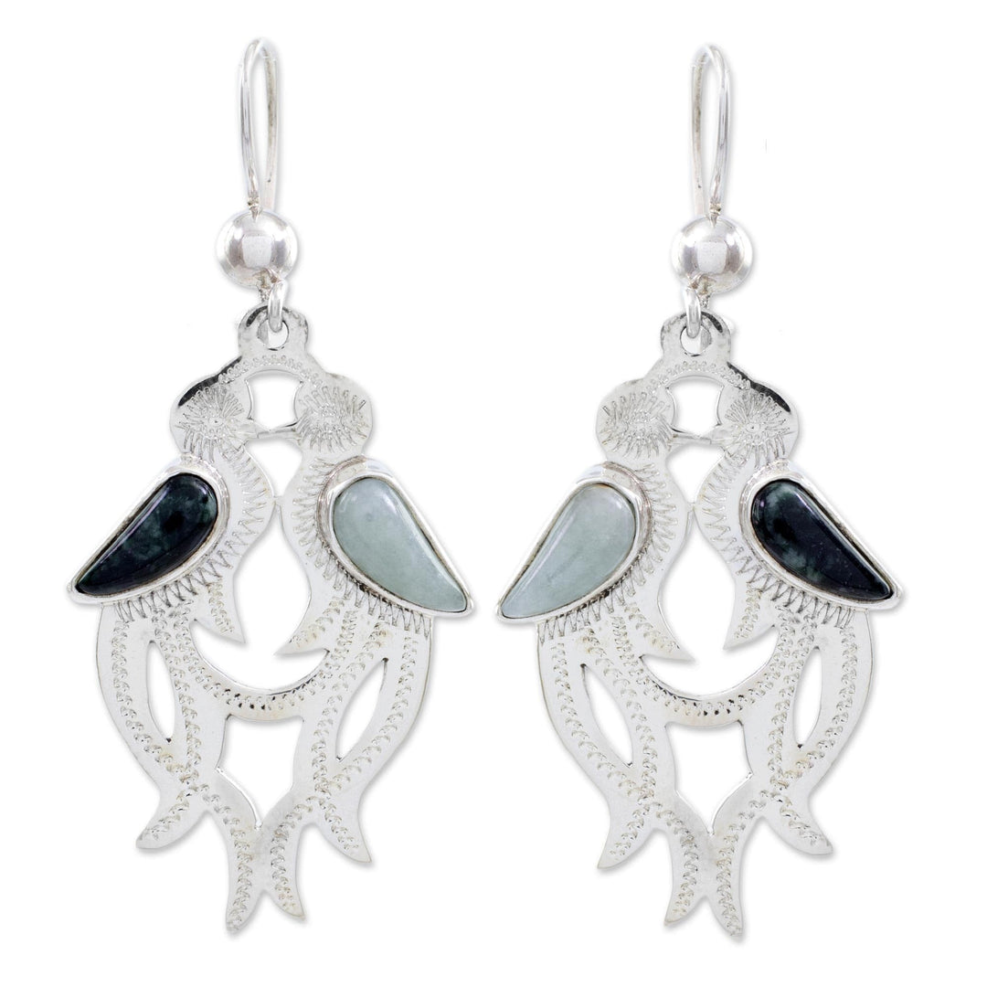 Jade dangle earrings - Quetzal In Love