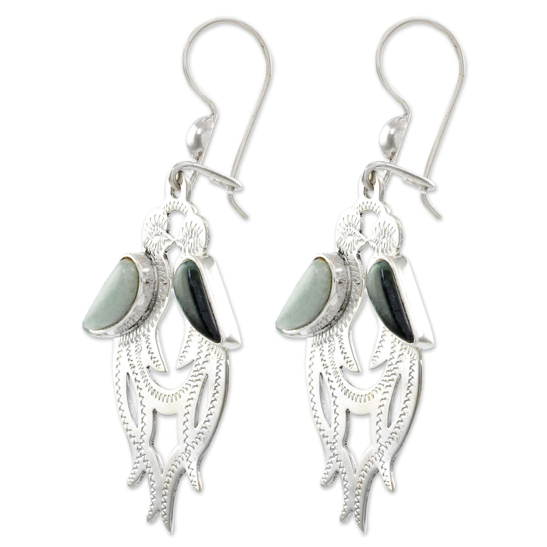 Jade dangle earrings - Quetzal In Love