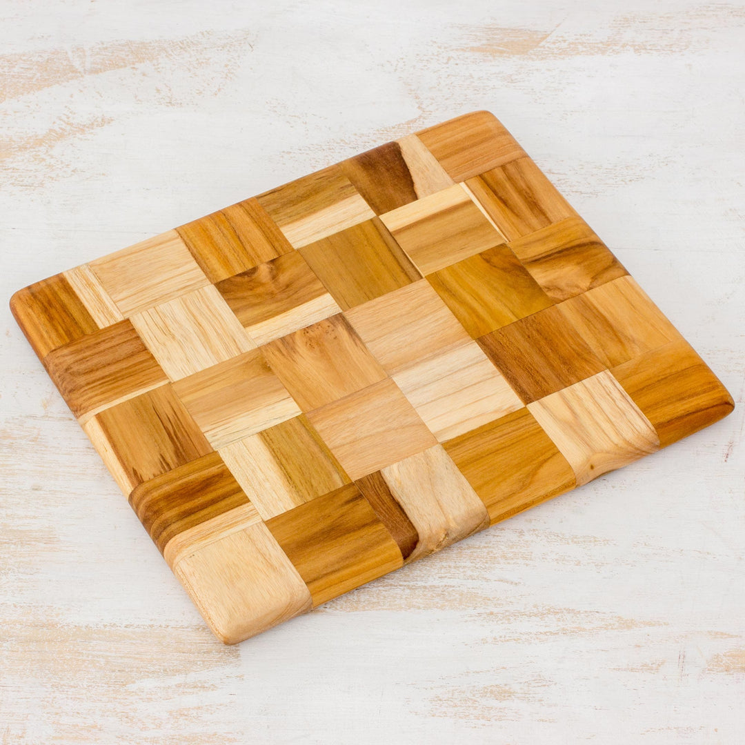 Wood Mosaic Cutting Board - Puzzle