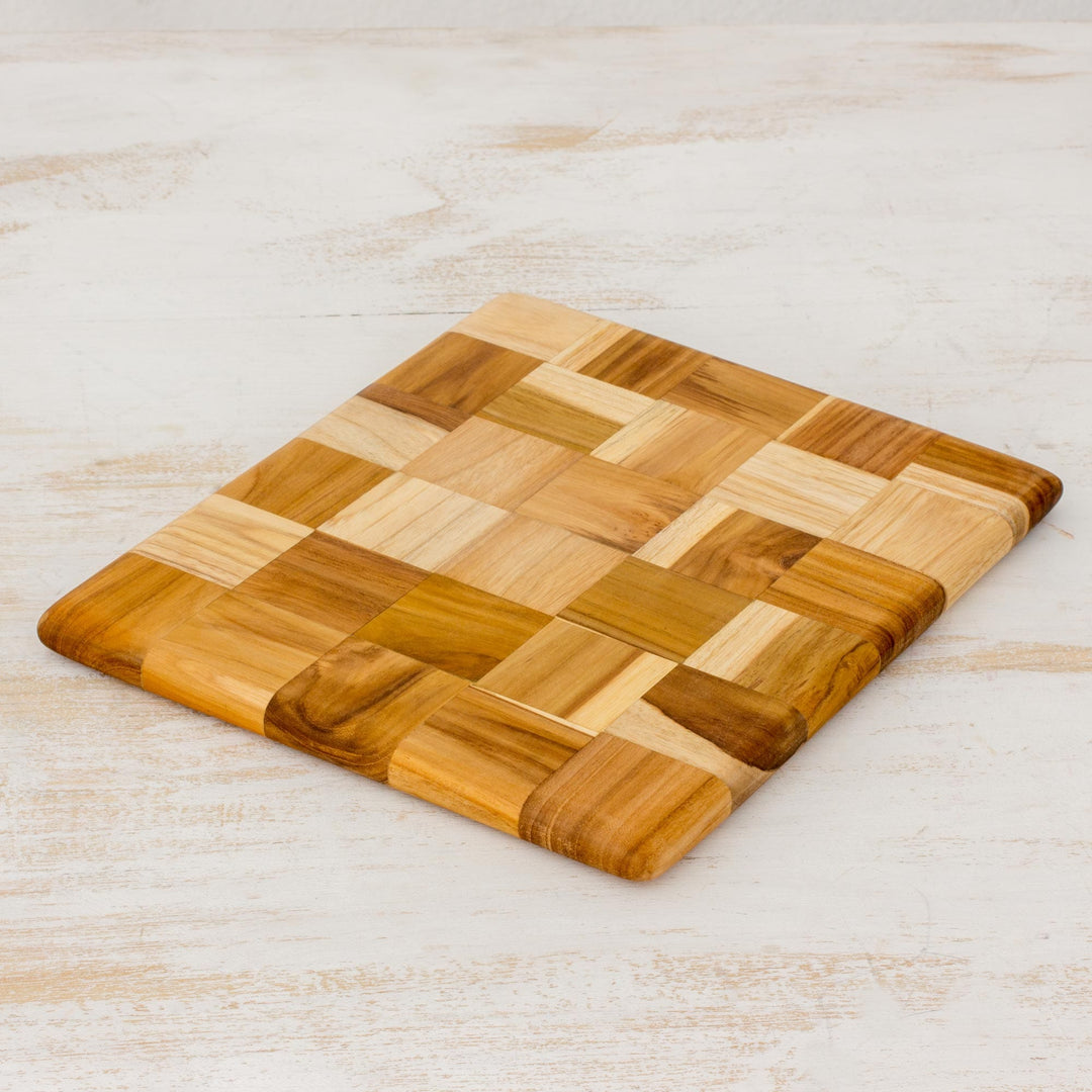 Wood Mosaic Cutting Board - Puzzle
