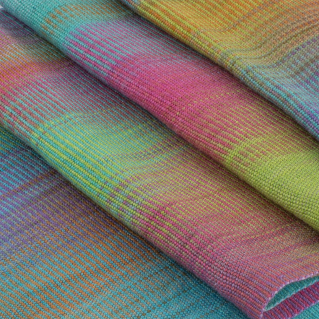 Pastel color hand woven outlet scarf