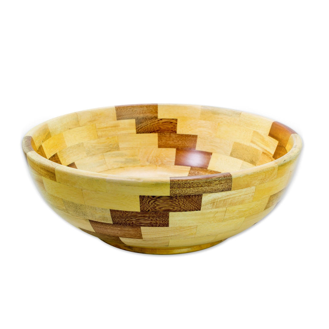 Bowl with Natural Woods - Natural Spiral