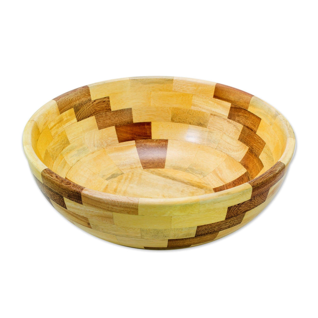 Bowl with Natural Woods - Natural Spiral