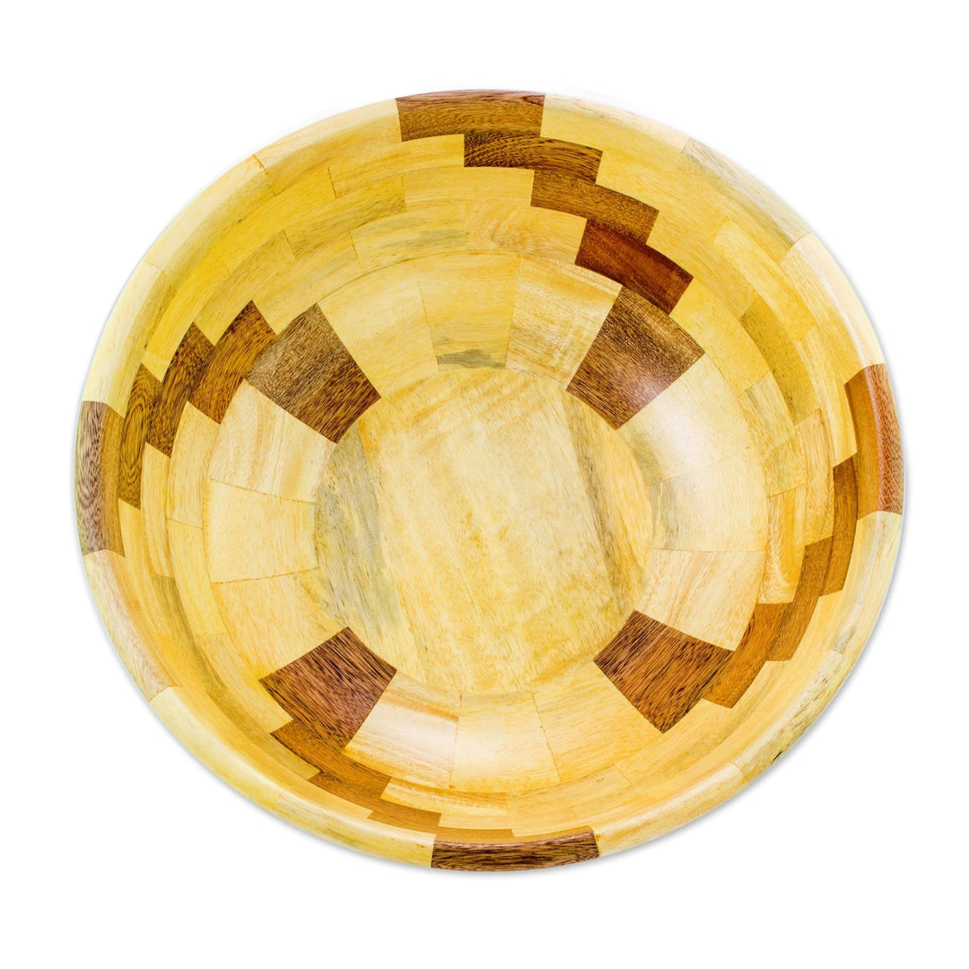 Bowl with Natural Woods - Natural Spiral