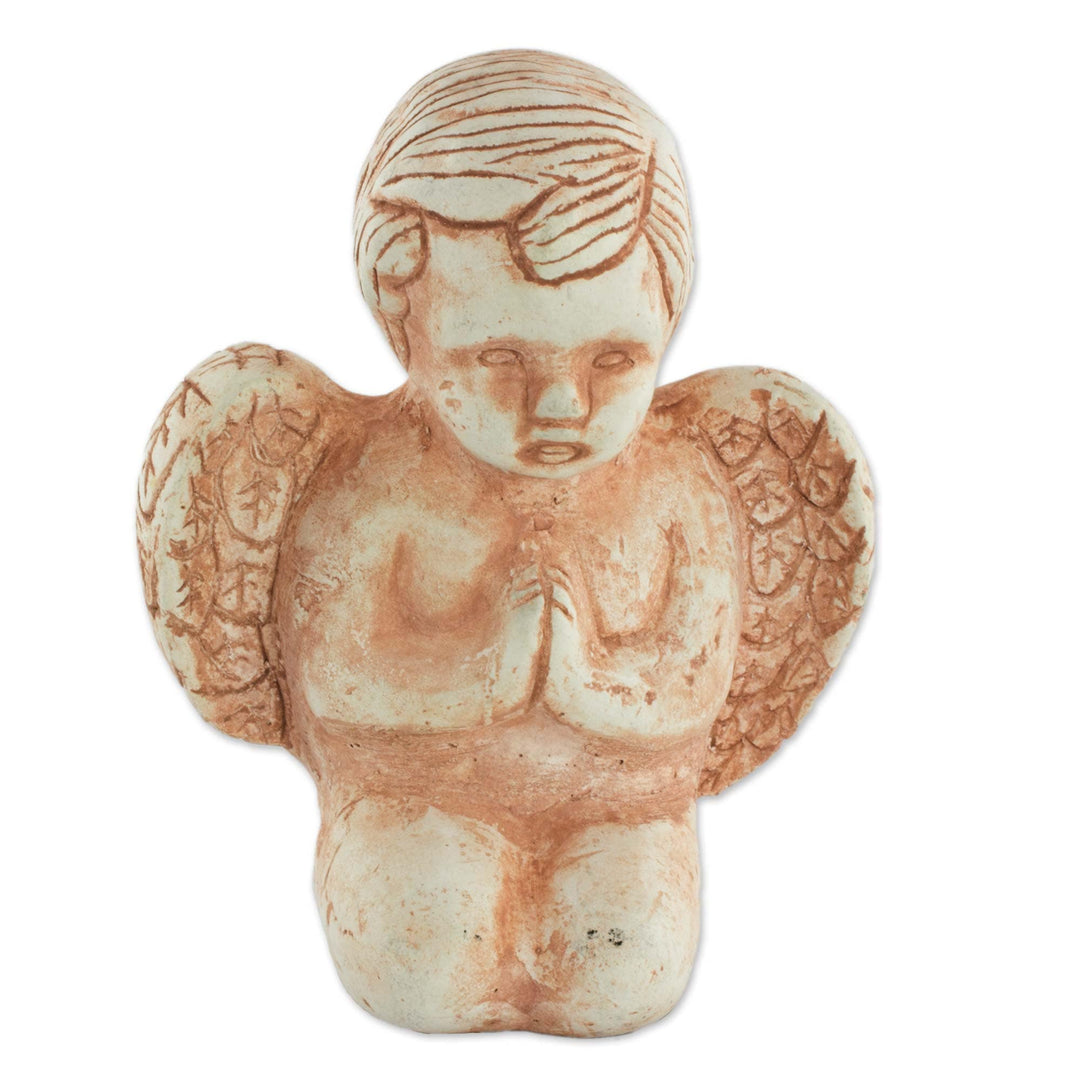 Marble Dust Angel Figurine - Angel at Prayer