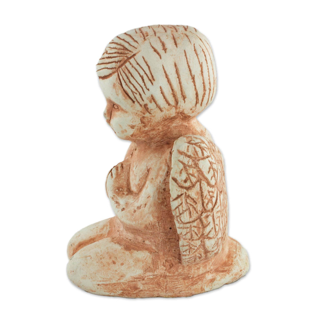 Marble Dust Angel Figurine - Angel at Prayer