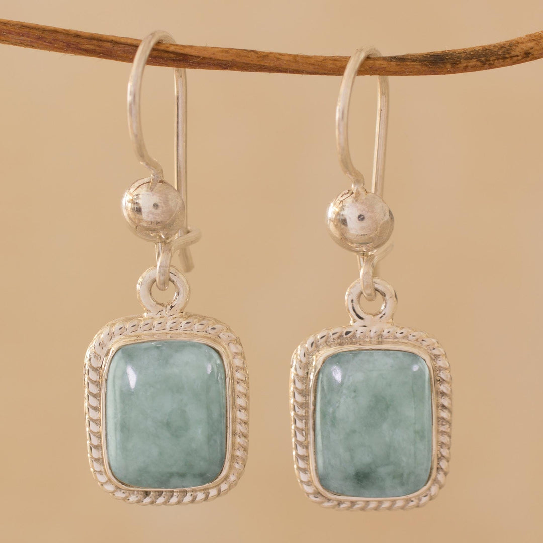 Green Jade Earrings - Life Divine