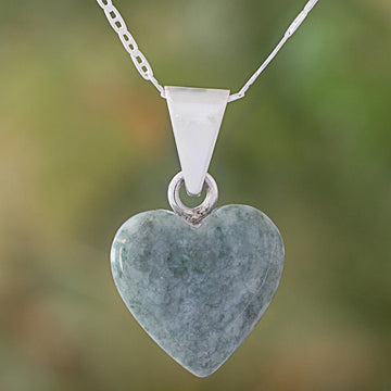 Mayan Heart in Light Green