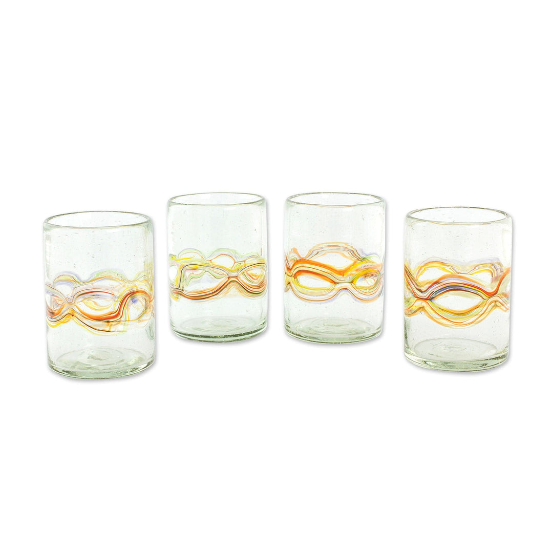 Recycled Stemless Wine Glasses Set Of 4 - World Market