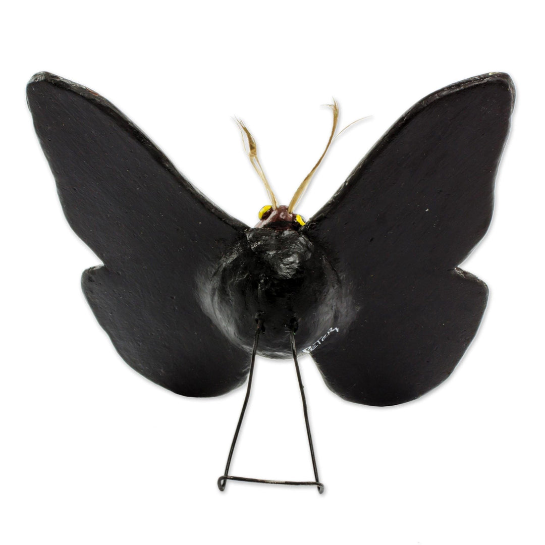 Hand Crafted Ceramic False Sphinx Moth Sculpture - False Sphinx Moth