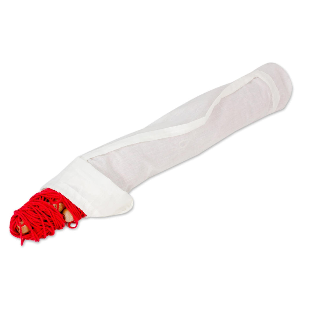 Hand Woven Red Cotton Hammock Swing - Relax in Red