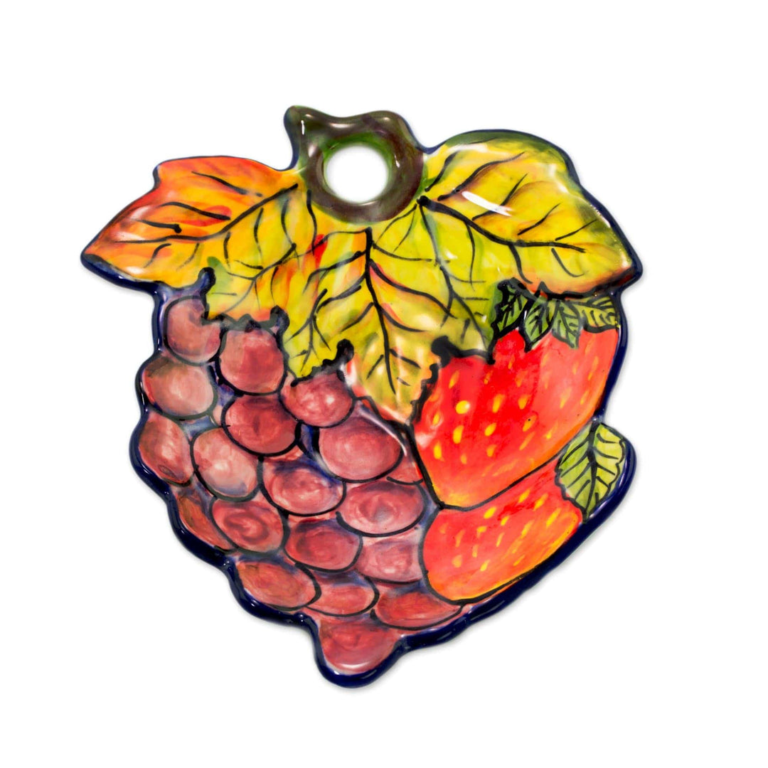 Colorful Harvest Theme Ceramic Appetizer Plate - Petite Feast