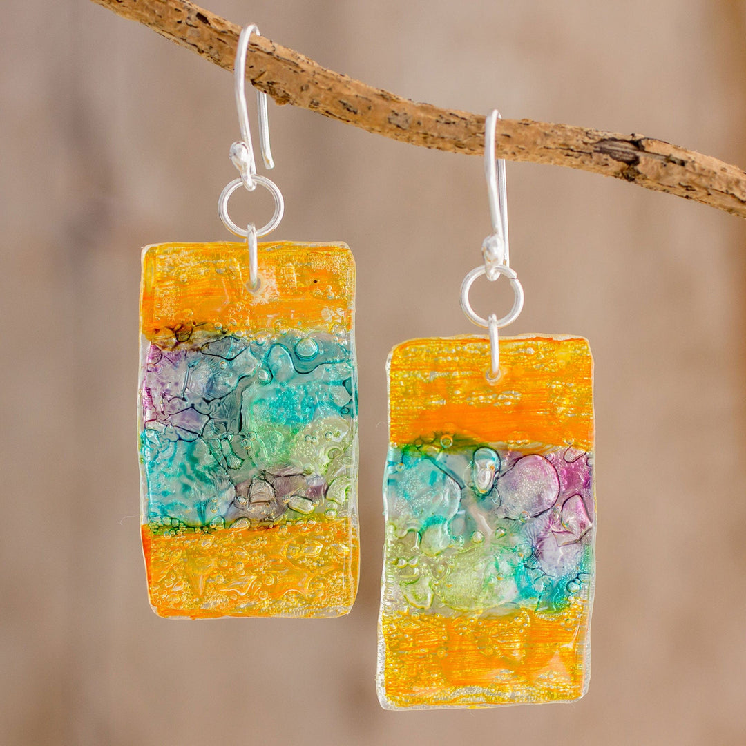 Recycled CD Dangle Earrings - Celebrate Creativity