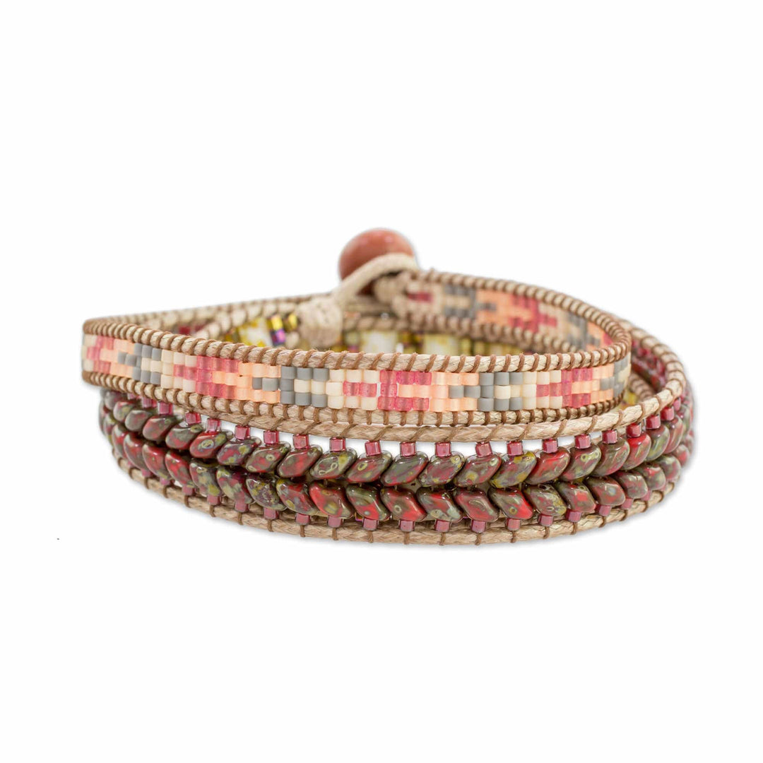 Beaded Wrap Bracelet - Country Land