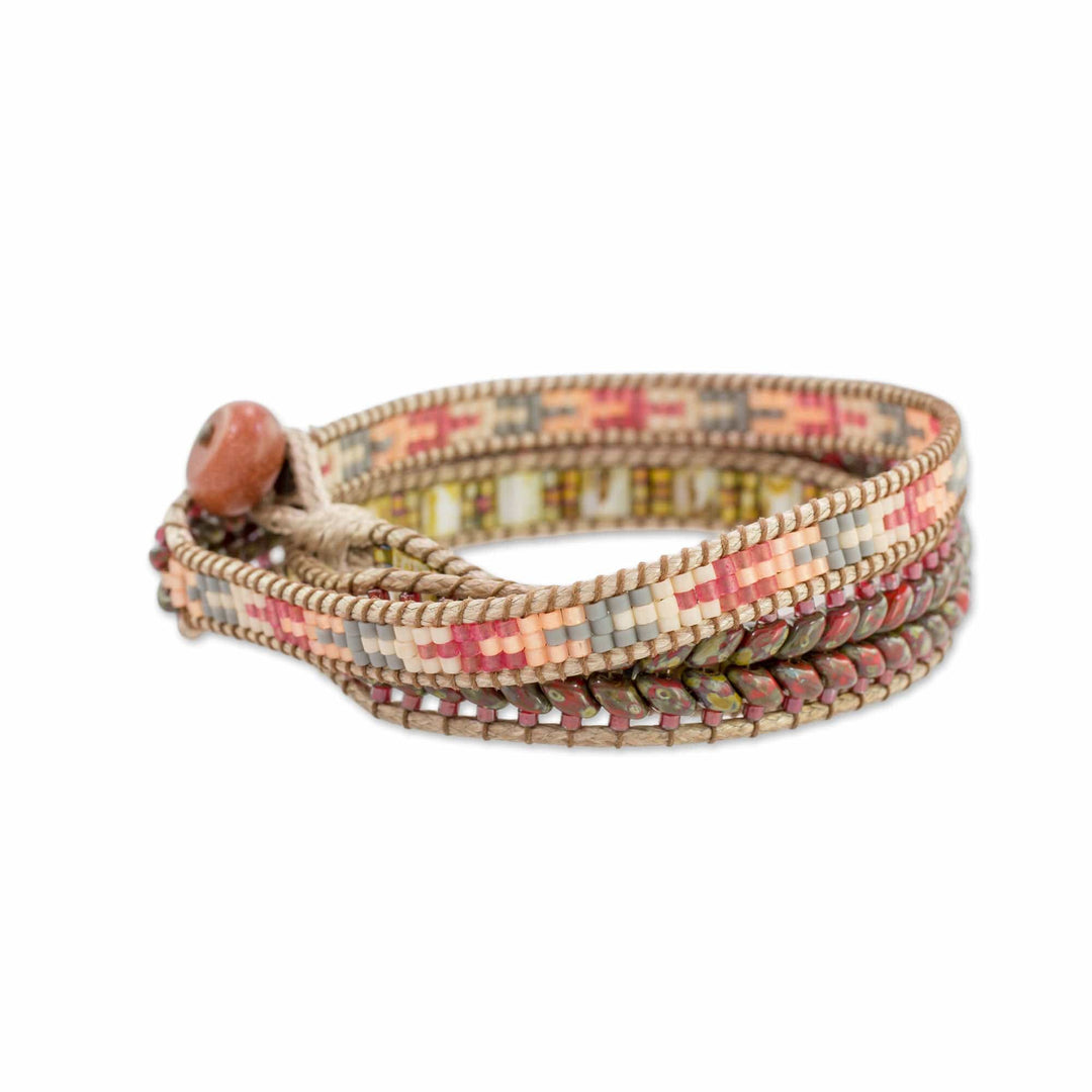 Beaded Wrap Bracelet - Country Land