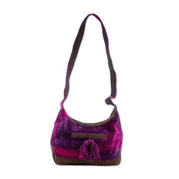 Rayon and Cotton Blend Hobo Bag - Magical Day