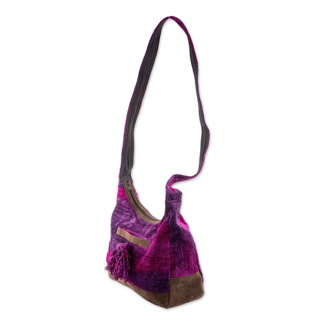Rayon and Cotton Blend Hobo Bag - Magical Day