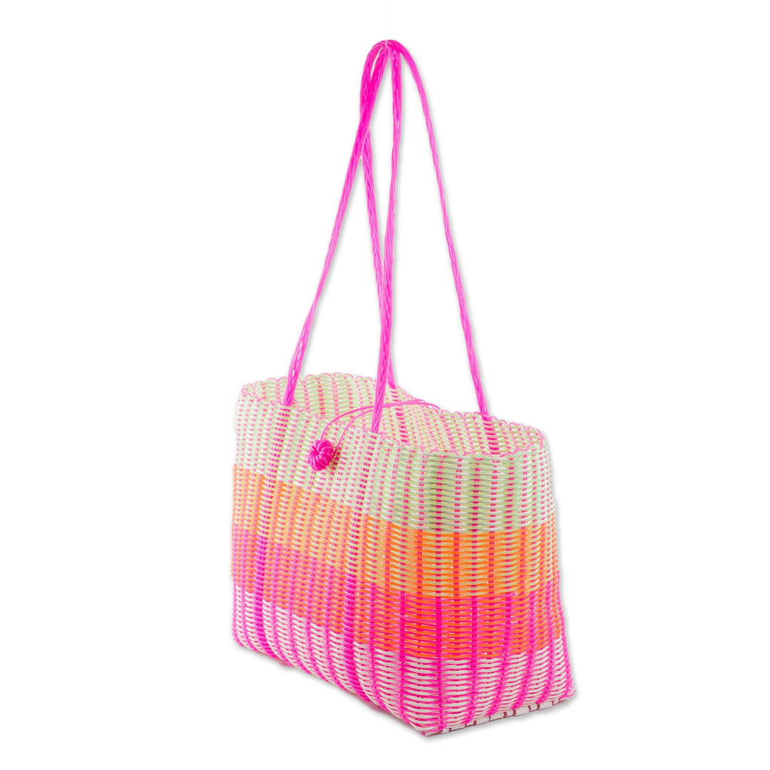 Striped Shoulder Bag - Colorful Season
