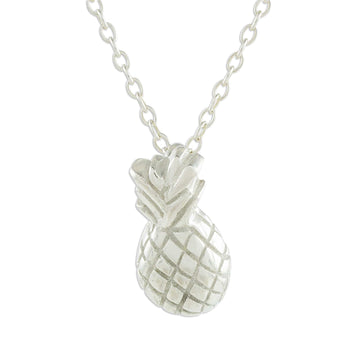 Handcrafted Sterling Silver Pineapple Pendant Necklace - Sweet Pineapple