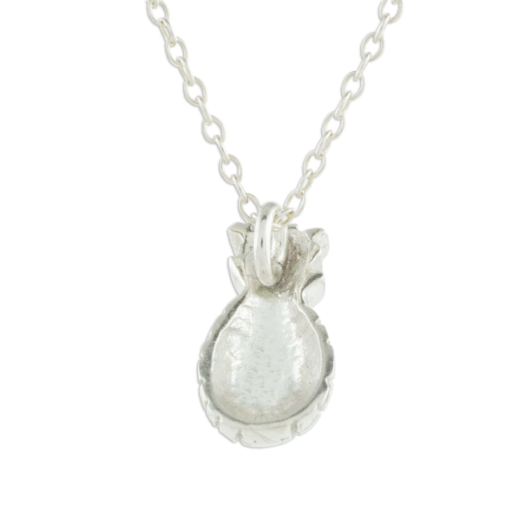 Handcrafted Sterling Silver Pineapple Pendant Necklace - Sweet Pineapple