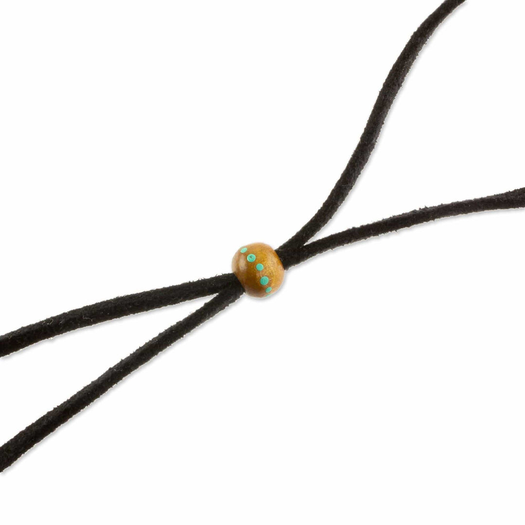 Bird-Themed Pinewood Pendant Necklace - Messenger of Fortune