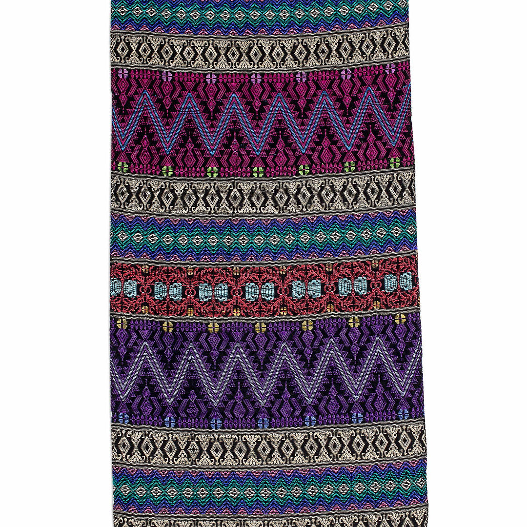 Handwoven Cotton Table Runner from Guatemala - Resplendent Tradition