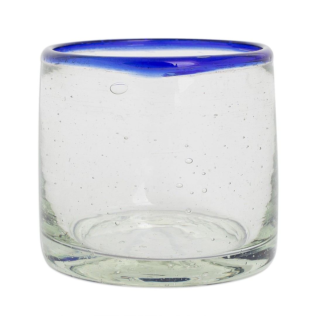 Recycled Glass Juice Glasses - Set of 4 - Ocean Rim