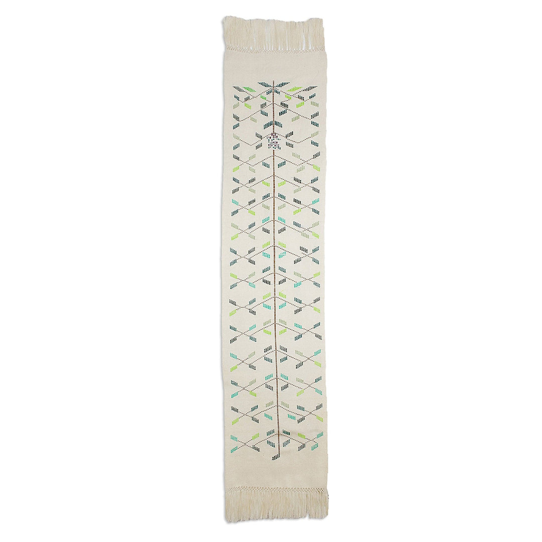 Tree-Themed Cotton Table Runner - Vined