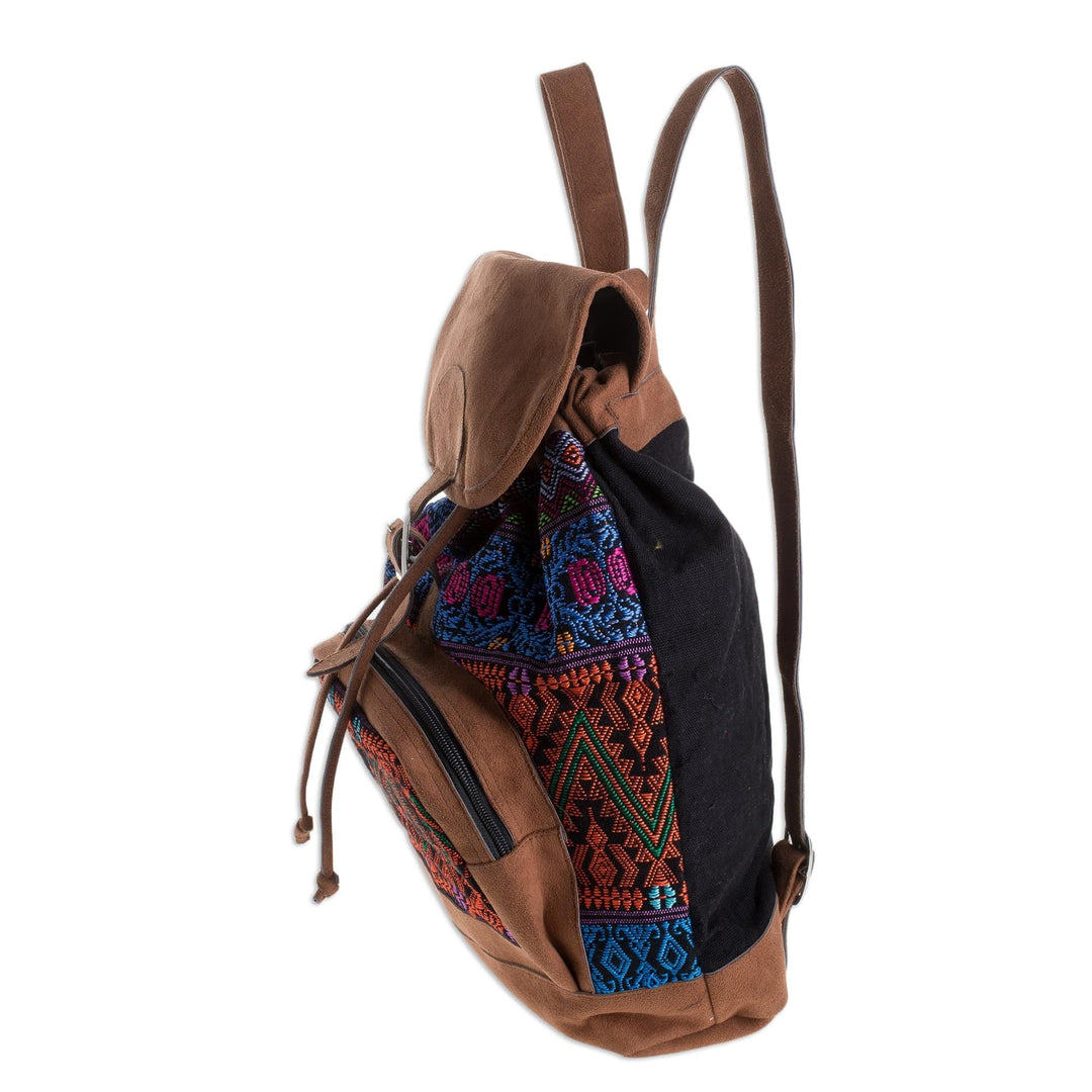 Multicolored Cotton Backpack - Multicolored Night